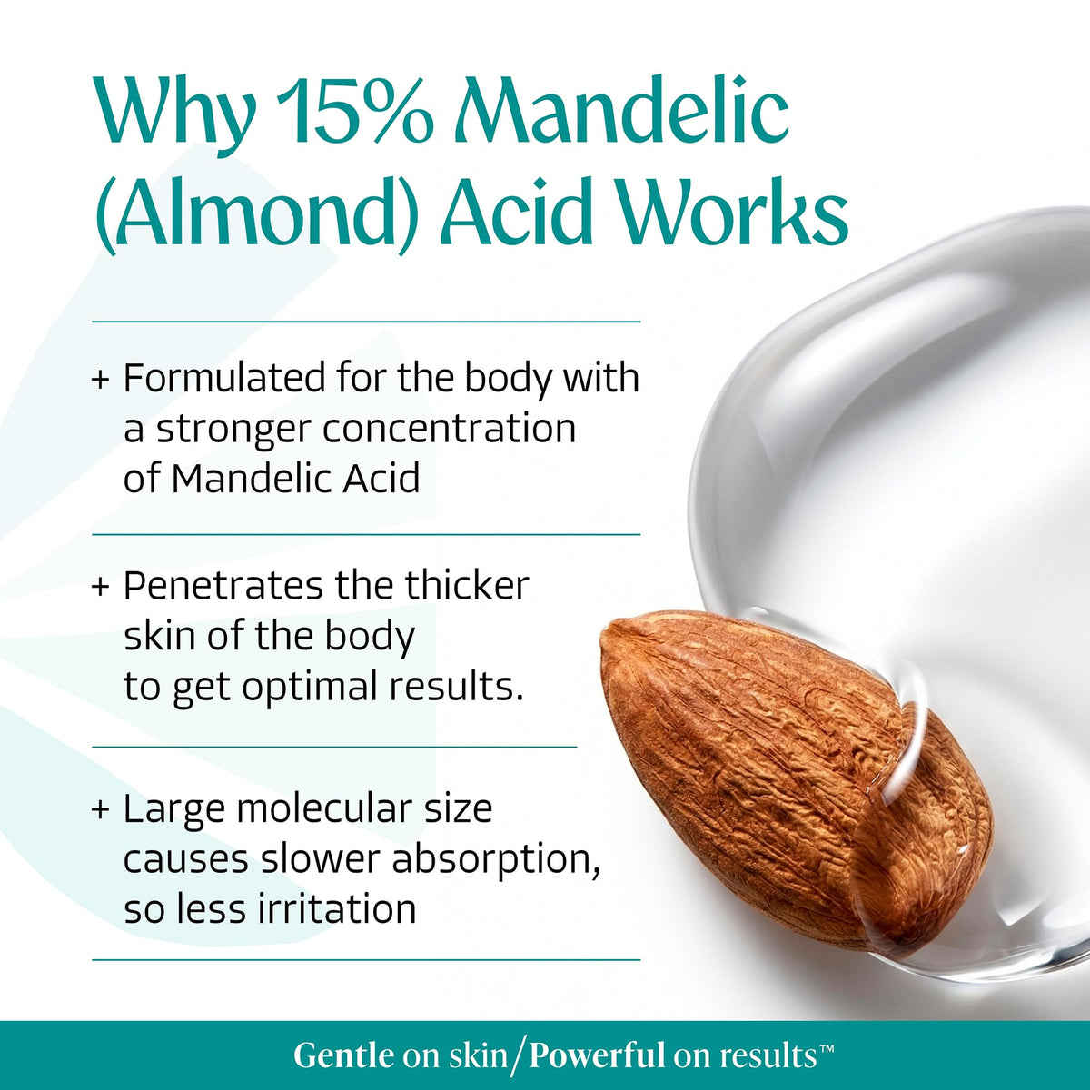 Almond Clear Mandelic Acid Level 2 Serum application on skin