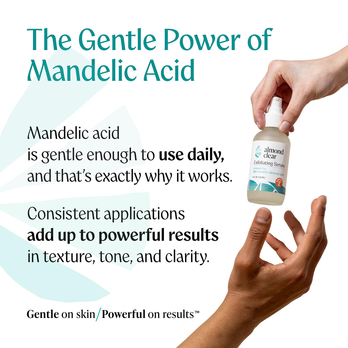 Almond Clear Mandelic Acid Level 2 Serum in use