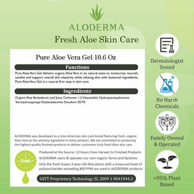 Aloderma Aloe Vera Gel in a bathroom setting