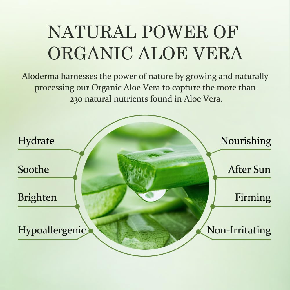 Aloderma Aloe Vera Gel used on scalp
