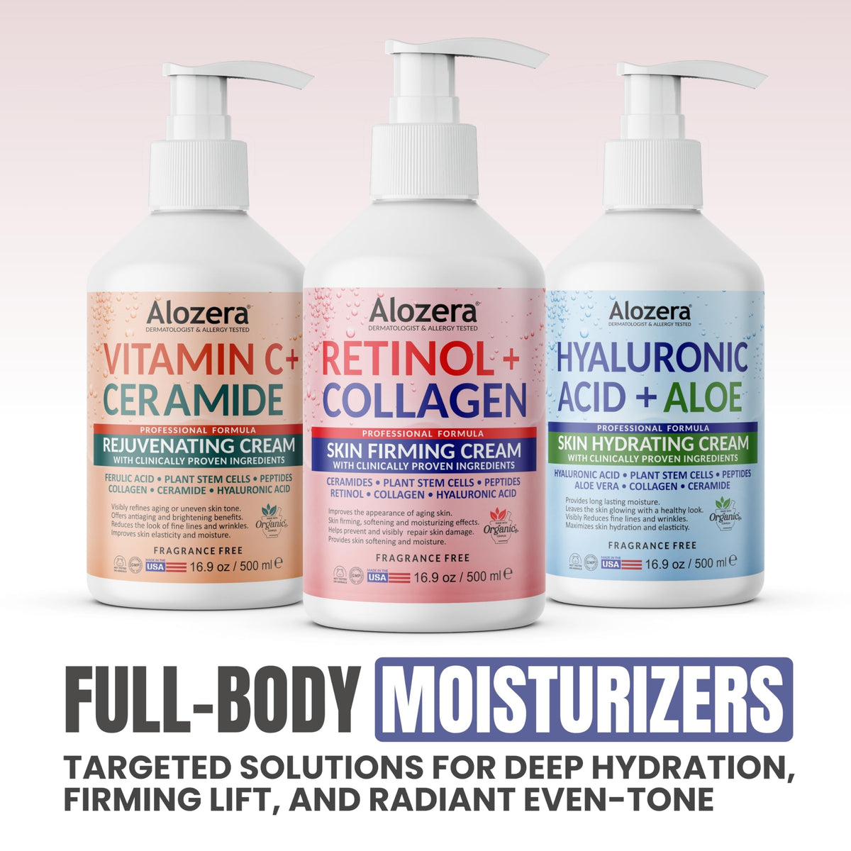 Alozera Firming Body Lotion packaging details