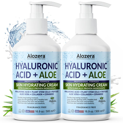 Alozera Hydrating Body Lotion 16.9oz front view