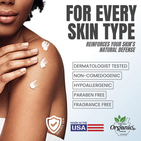 Alozera Hydrating Body Lotion being applied to skin