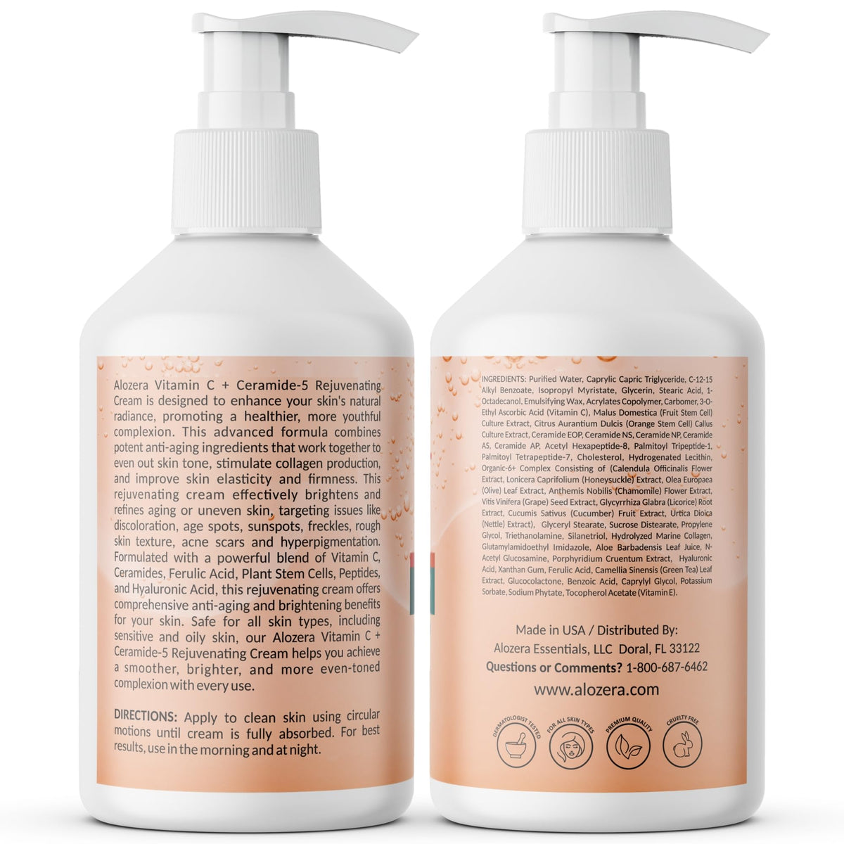 Alozera Rejuvenating Body Lotion 2-Pack displayed together