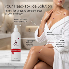 Alpha Revitalizing Body Lotion 12 Oz application on skin