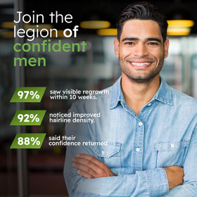 Alphainfuse Hair Serum for Men application process on scalp