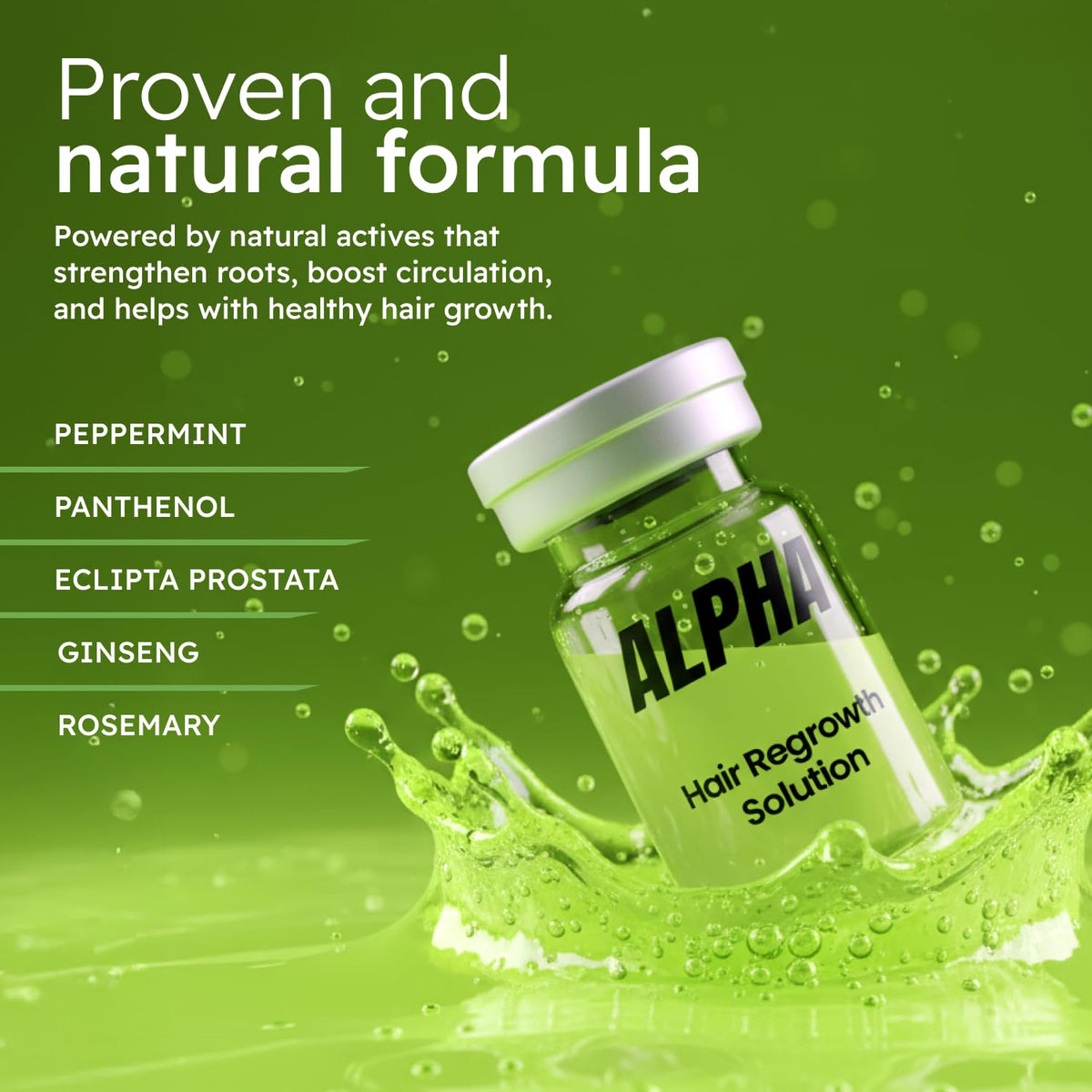 Alphainfuse Hair Serum for Men lifestyle scene on a bathroom counter