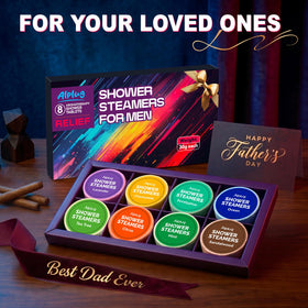 ALPLUG Shower Steamers with various scents arranged