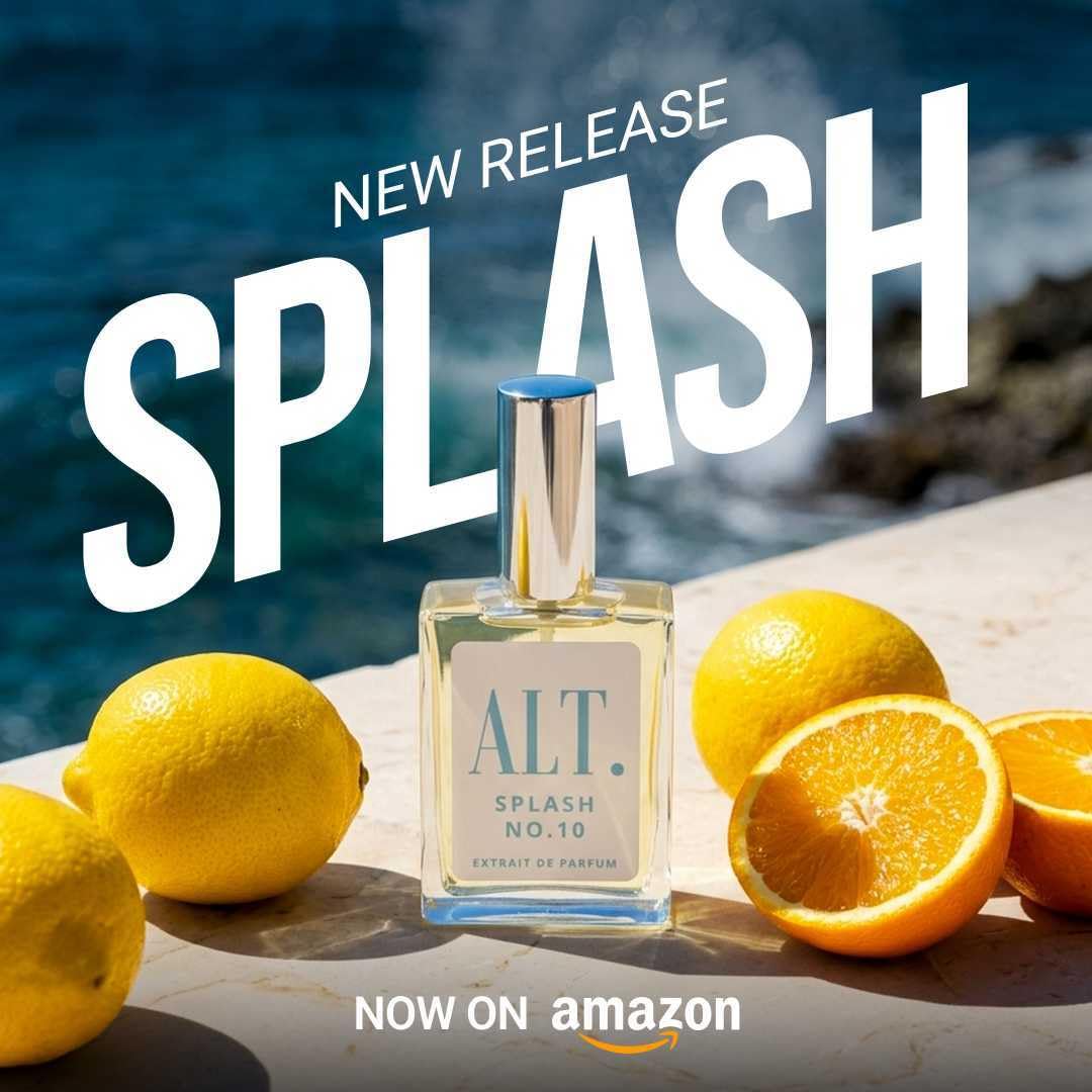 ALT. FRAGRANCES Crystal No. 23 unisex extrait de parfum on a vanity
