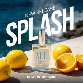 ALT. FRAGRANCES Crystal No. 23 unisex extrait de parfum on a vanity
