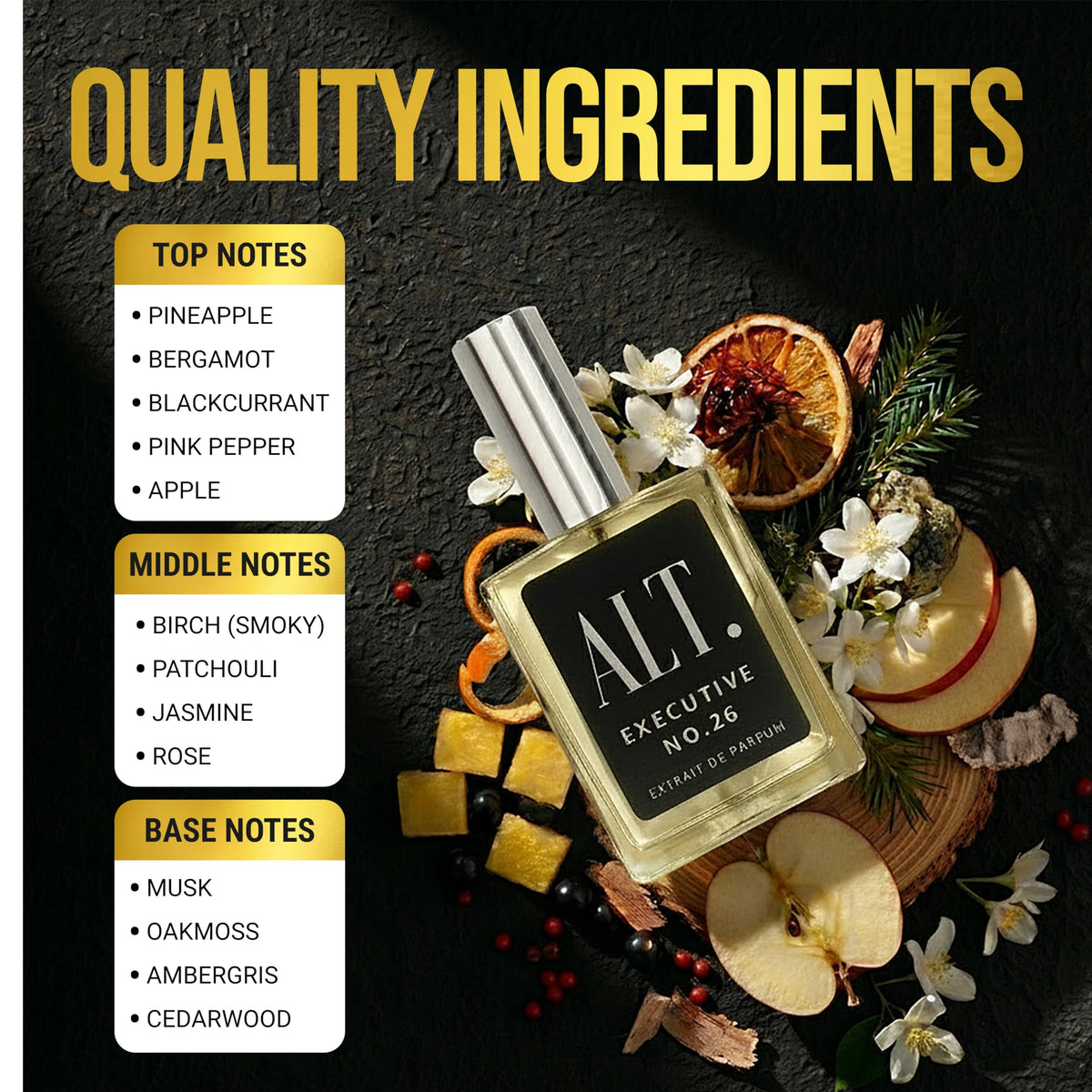 ALT. FRAGRANCES Executive No. 26 packaging with elegant design