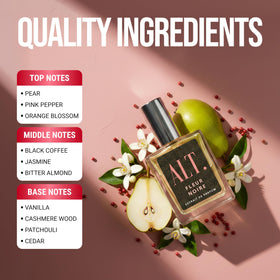 ALT. FRAGRANCES Fleur Noire 60ml perfume lifestyle scene