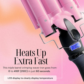 Alure Three Barrel Curling Iron with tangle-free cord