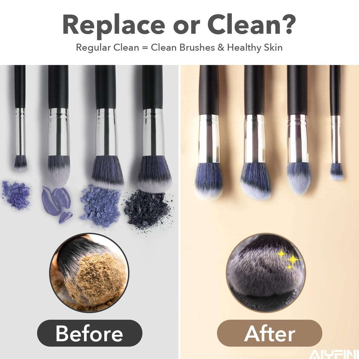 Alyfini Makeup Brush Cleaner Machine side view