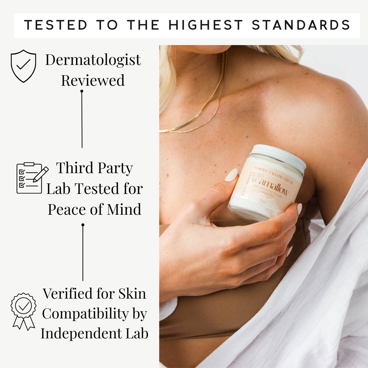 Amallow Beef Tallow Moisturiser ingredients list