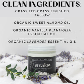 Amallow Beef Tallow Whipped Moisturiser ingredients list