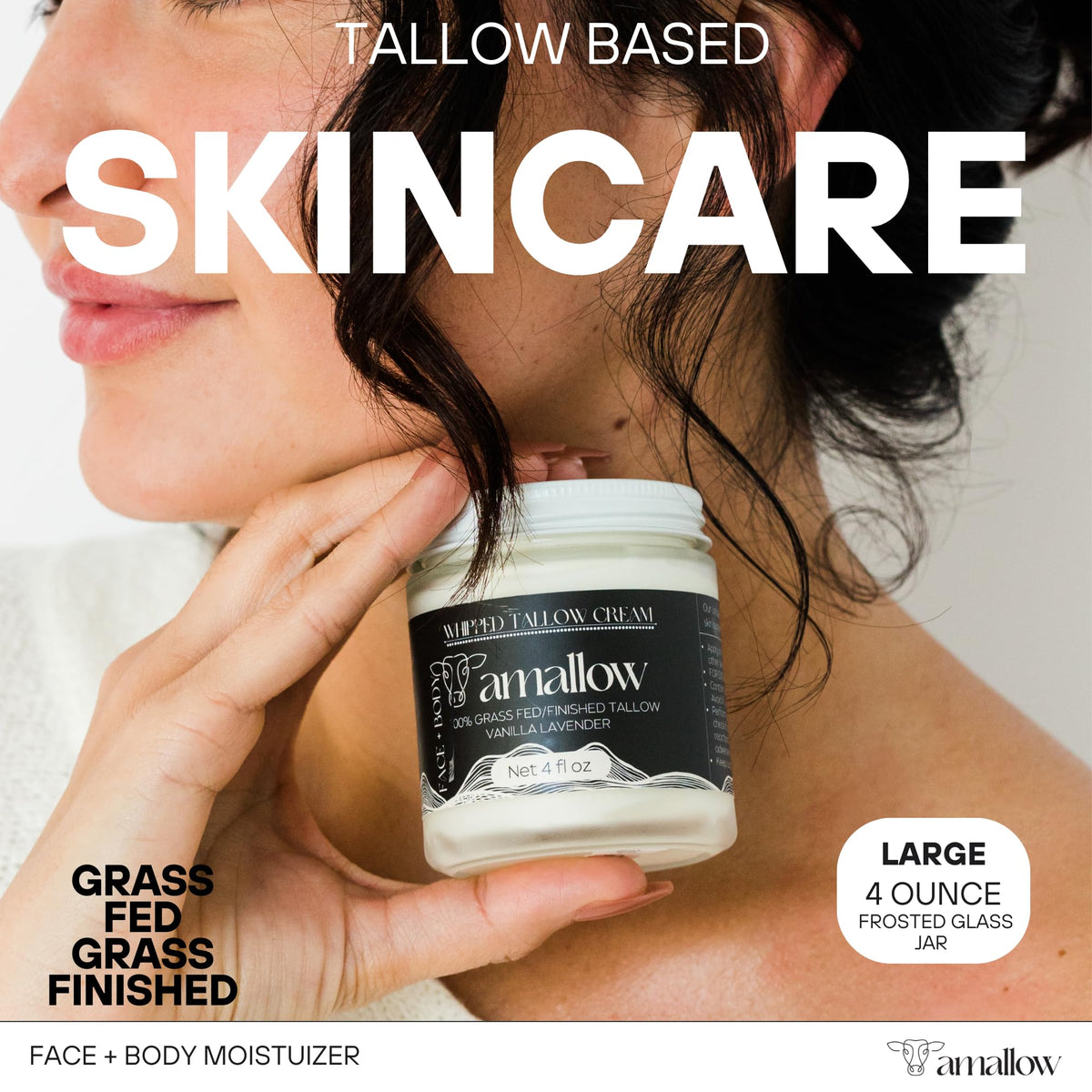 Amallow Beef Tallow Whipped Moisturiser texture close-up