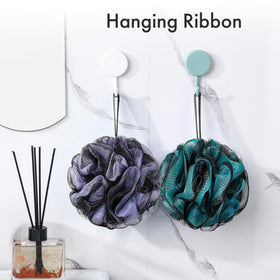 AmazerBath Charcoal Loofah Sponge in purple colour