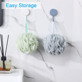 AmazerBath loofah sponge pack with four elegant colours