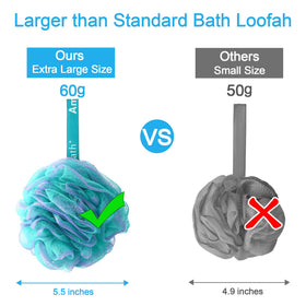 AmazerBath Loofah Sponge set displayed in a gift box