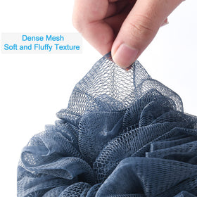 AmazerBath loofah sponge showing dense mesh for foaming