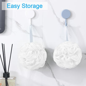 AmazerBath Loofah Sponge showing foaming effect in use