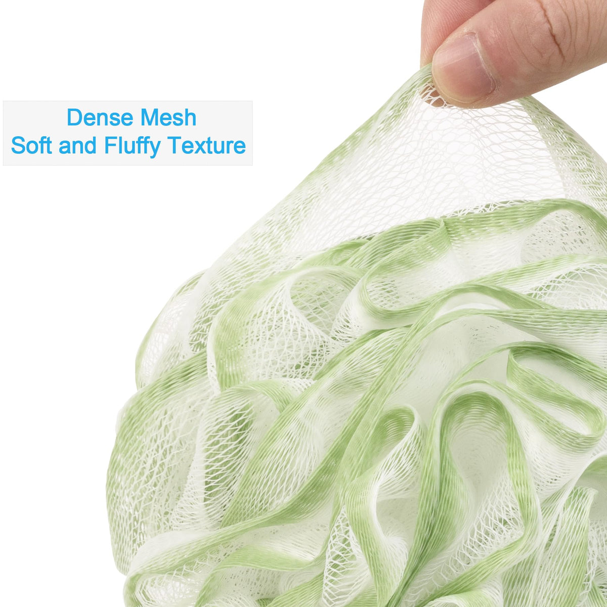 AmazerBath loofah sponge showing its large size and soft material