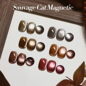 Amber brown Born Pretty gel nail polish with magnetic effect