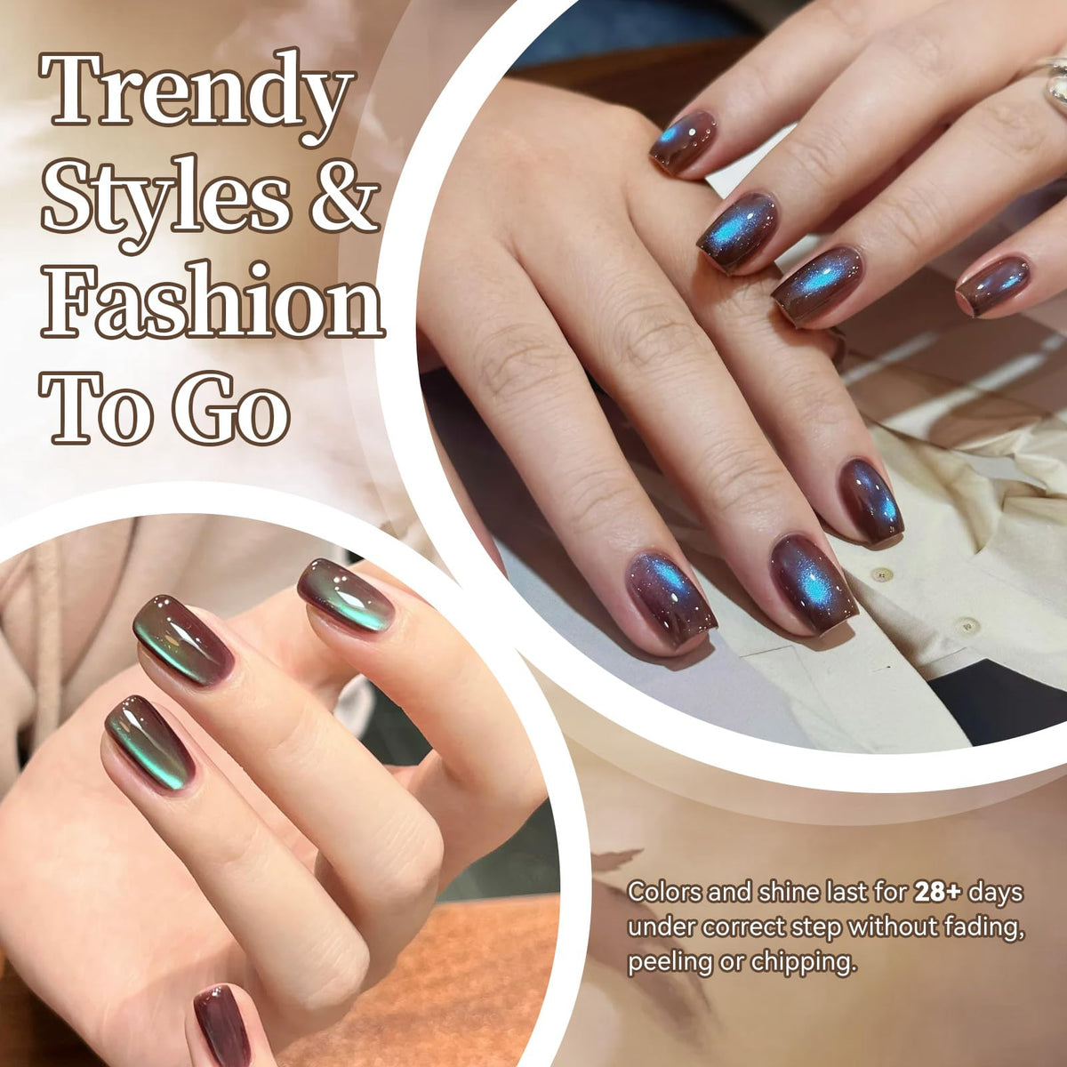 Amber gold gel polish bottle from Born Pretty