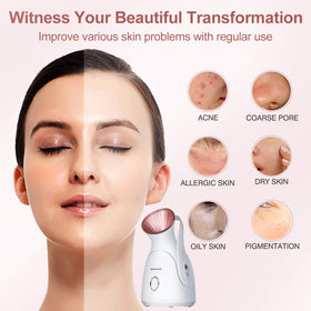 Amconsure Facial Steamer in use during a skincare routine