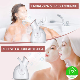 Amconsure Facial Steamer packaging with instructions