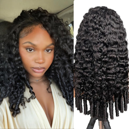 Amella Half Wig Burmese Curly 18 inch front view