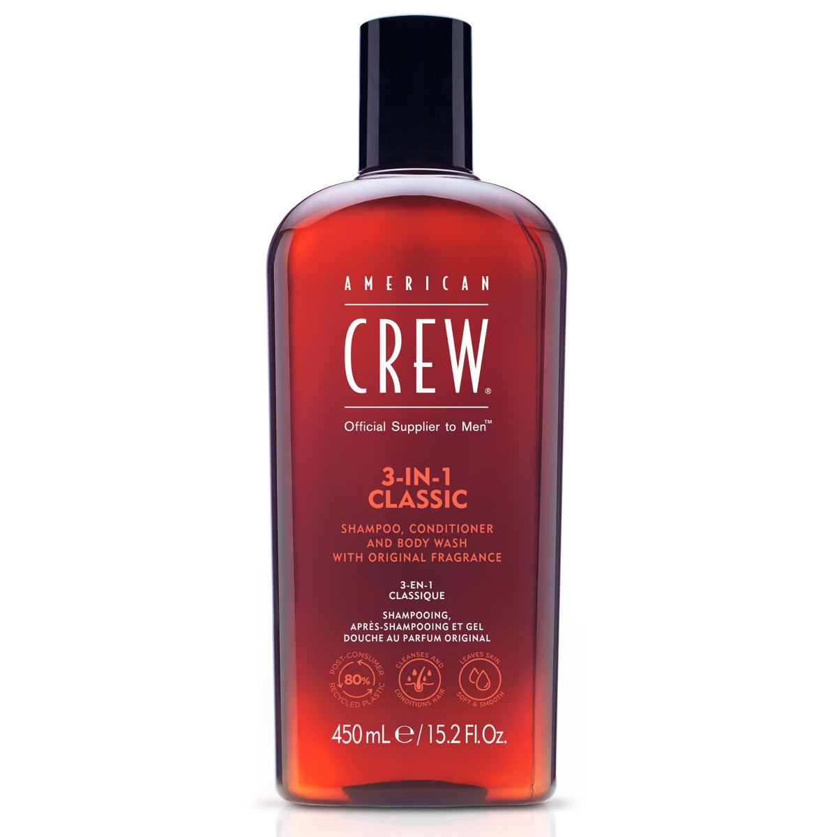 AMERICAN CREW 3-in-1 Shampoo & Body Wash Classic front view