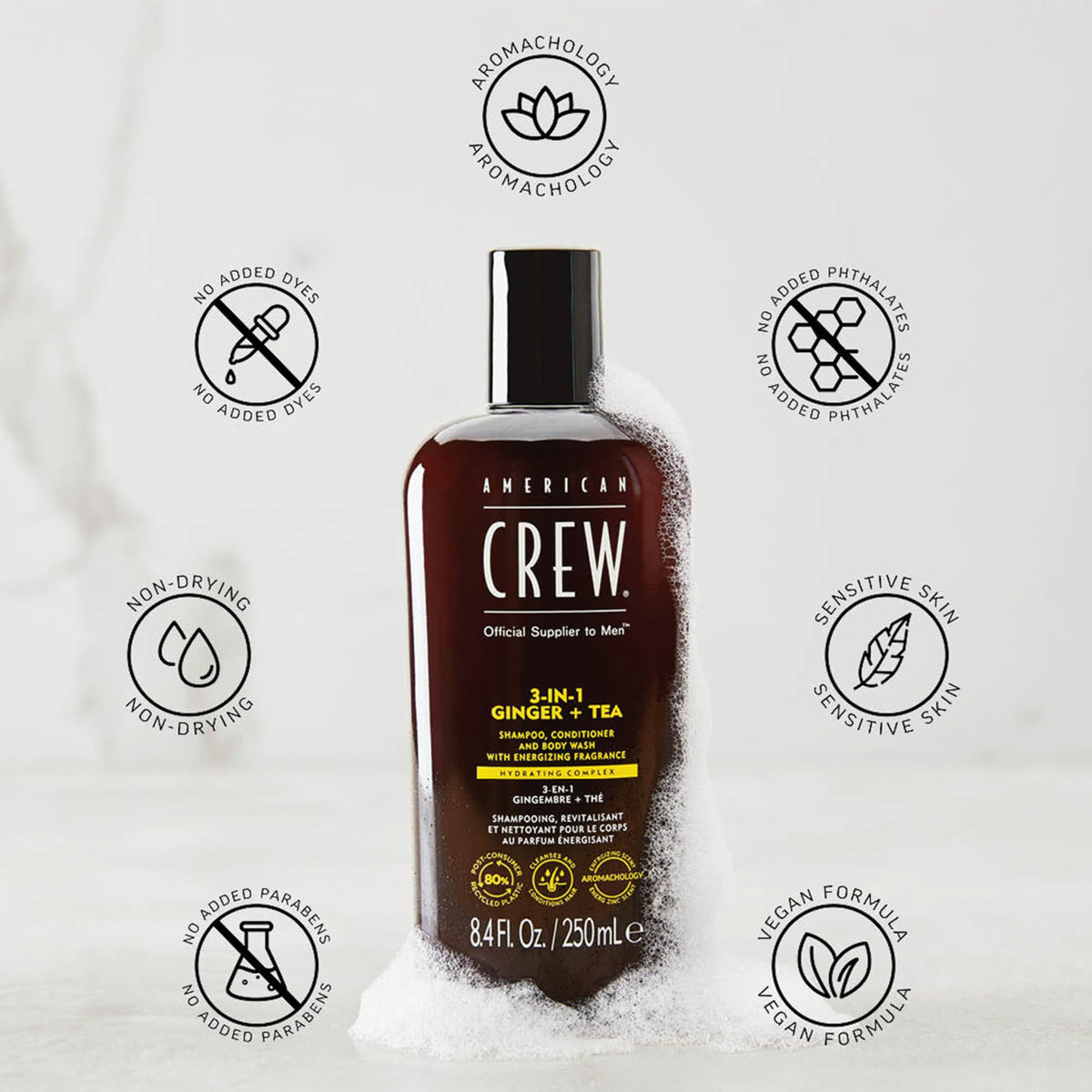 AMERICAN CREW 3-in-1 Shampoo & Body Wash packaging