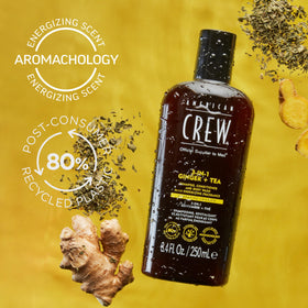 AMERICAN CREW 3-in-1 Shampoo & Body Wash with ginger and tea leaves