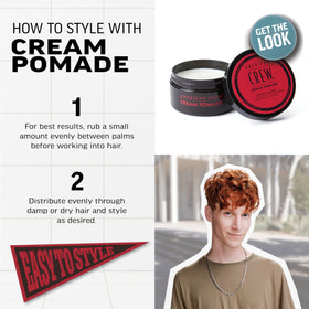 AMERICAN CREW Cream Pomade lifestyle scene with model