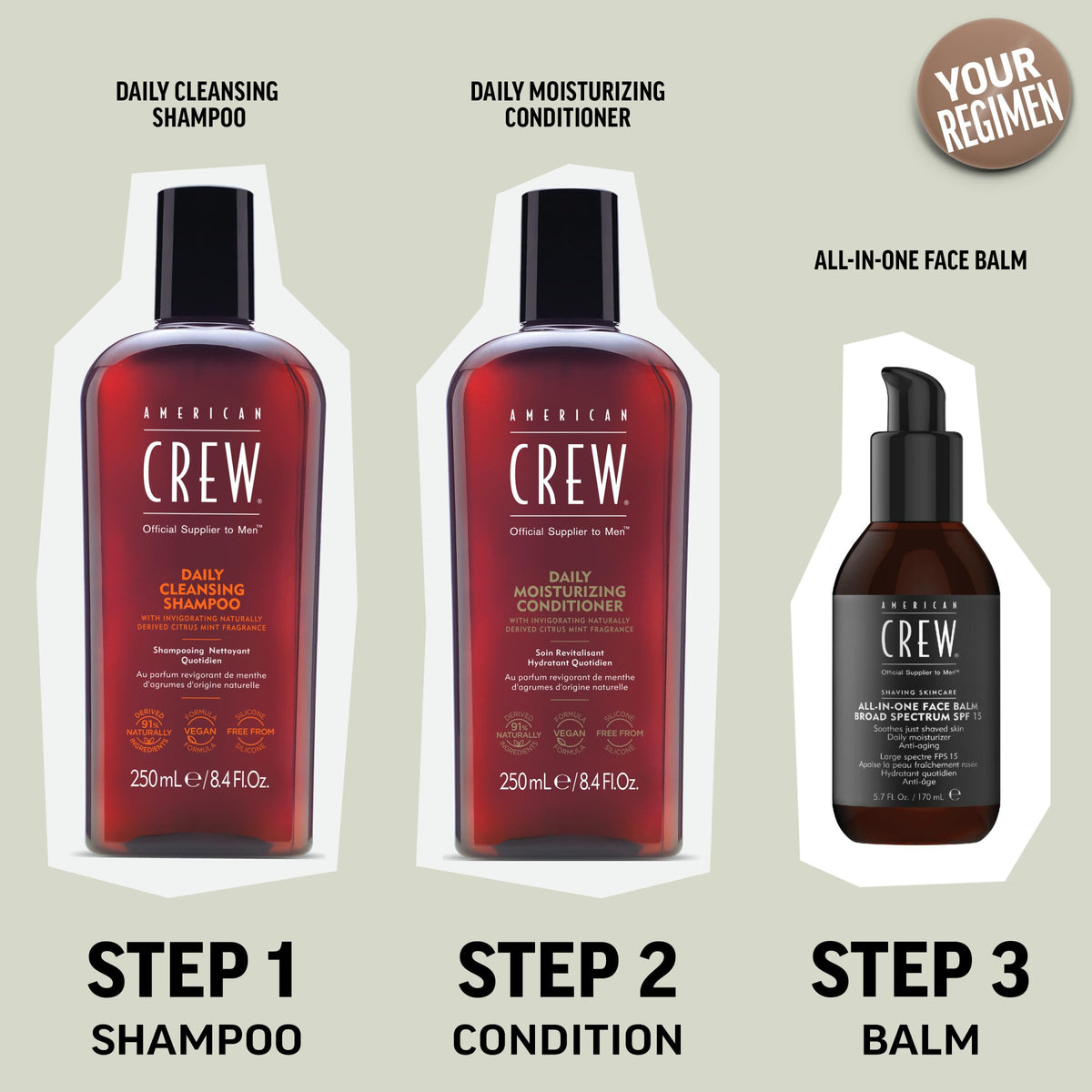 AMERICAN CREW Daily Cleansing Shampoo Citrus Mint packaging