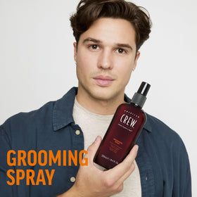 AMERICAN CREW Grooming Spray side view with label