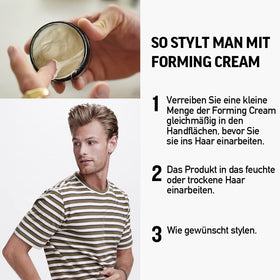 AMERICAN CREW Hair Forming Cream application on hair
