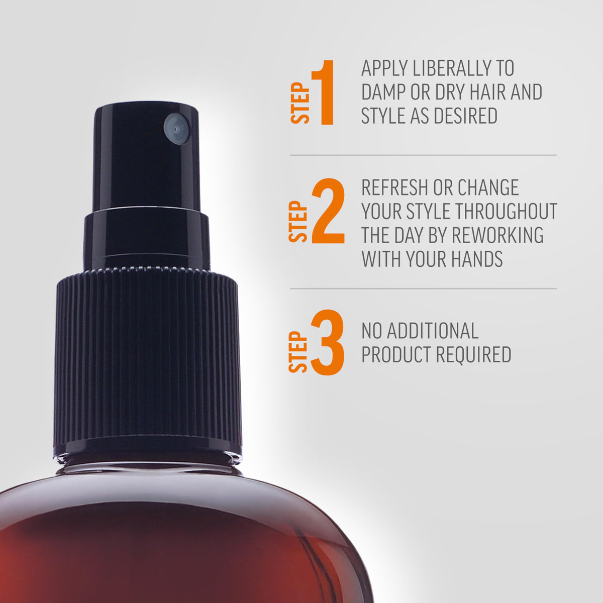 AMERICAN CREW Men's Spray Gel application on damp hair