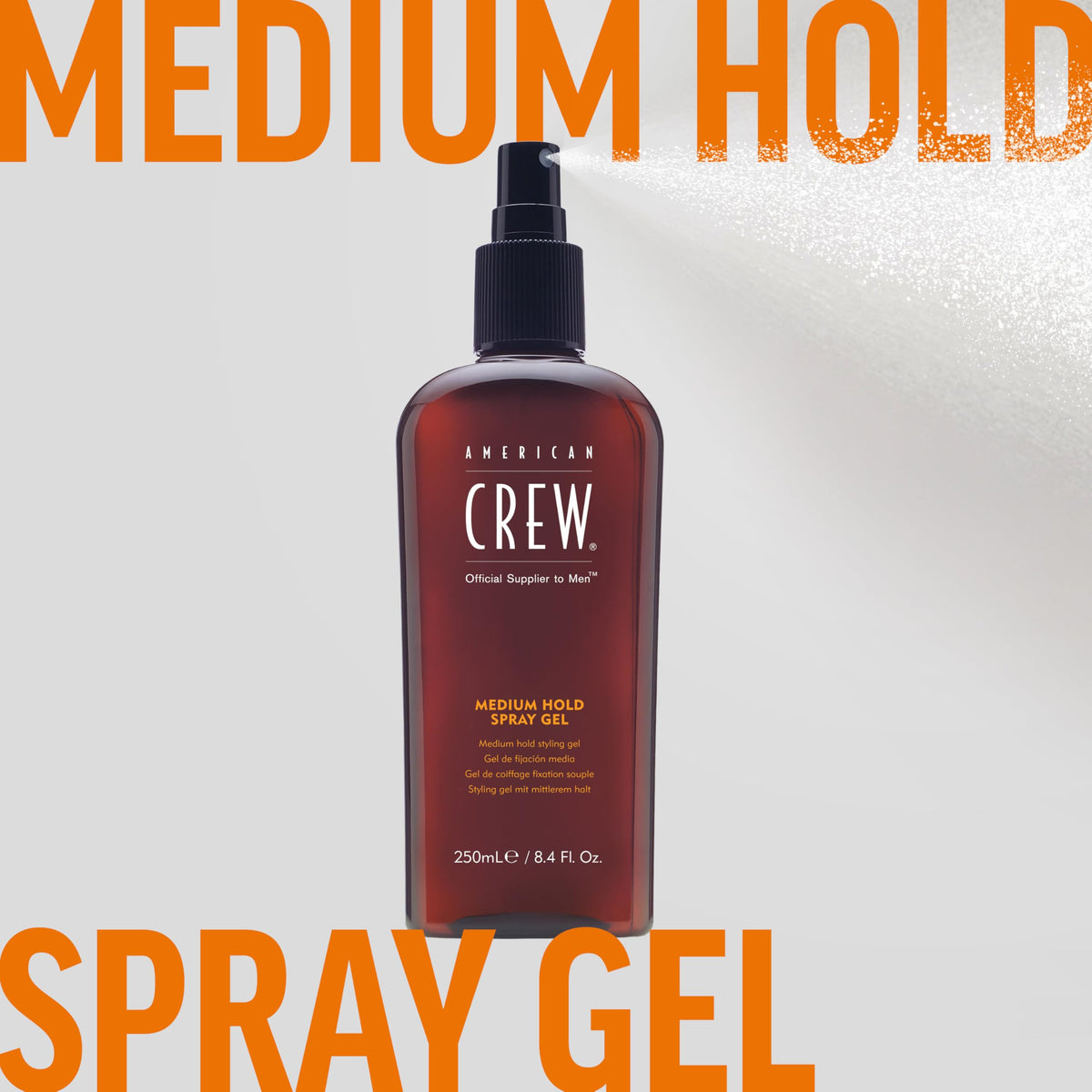 AMERICAN CREW Men's Spray Gel with styling tools