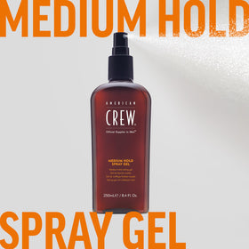 AMERICAN CREW Men's Spray Gel with styling tools