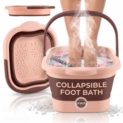 American Wellness Authority Collapsible Foot Soaking Tub front view