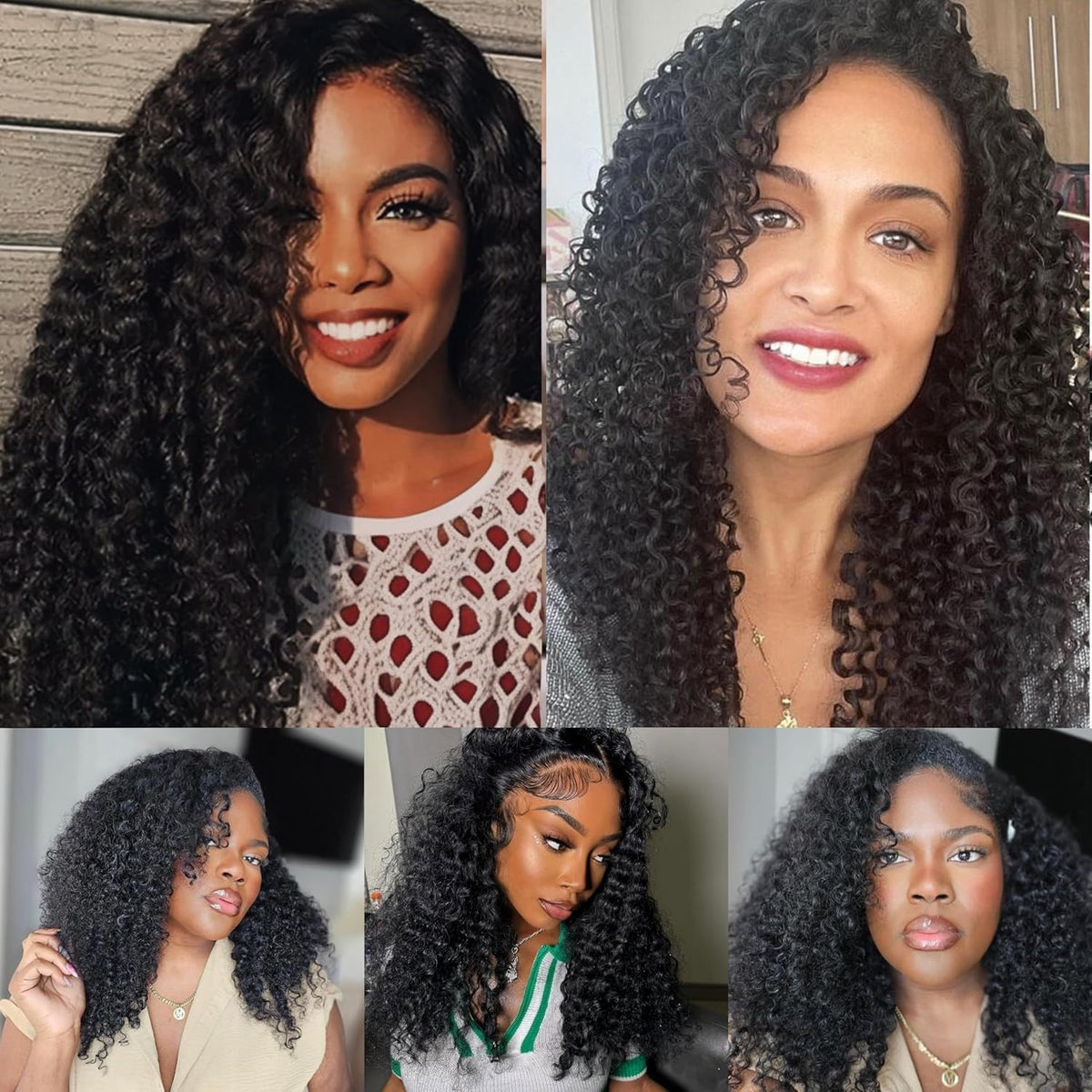 Amicalite Burmese Curly Hair Extensions displayed with styling tools