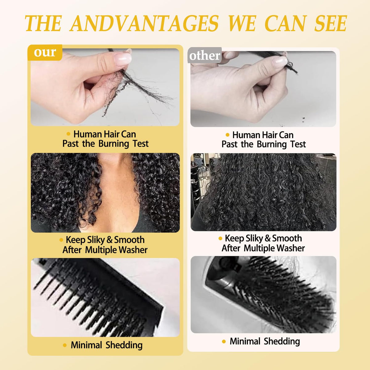 Amicalite Burmese Curly Hair Extensions packaging