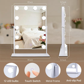 Amifiy Hollywood Vanity Mirror in use for makeup application