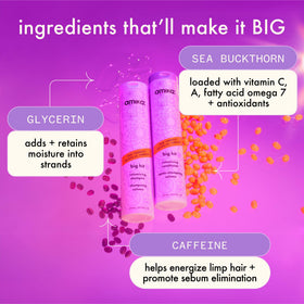 Amika Big Hit Volumizing Shampoo 1000ml with ingredients list