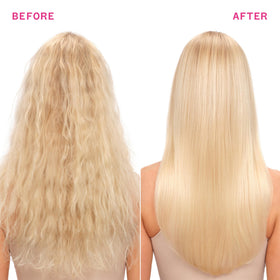 Amika Frizz-Me-Not Hydrating Anti-Frizz 60ml in use on hair