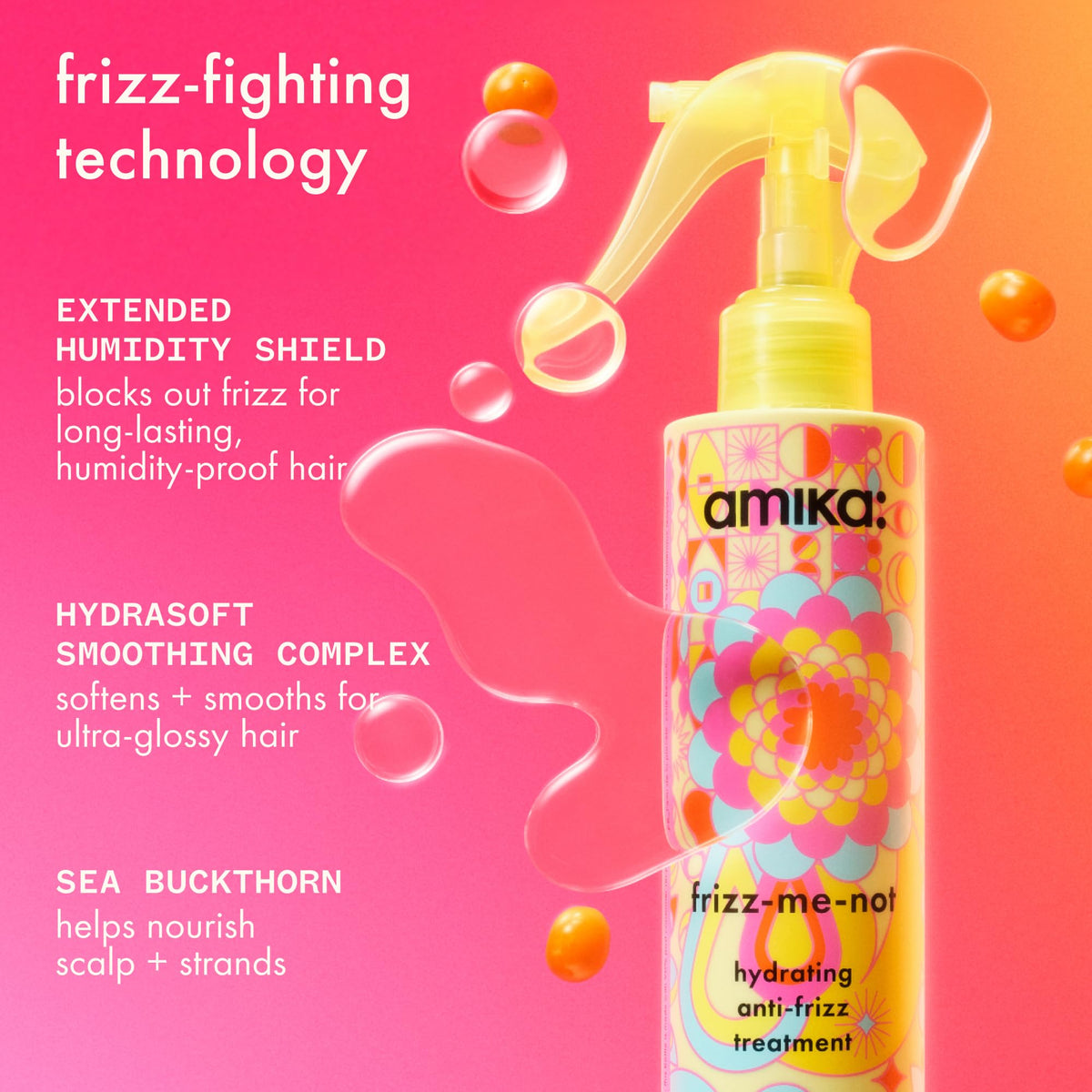 Amika Frizz-Me-Not Hydrating Anti-Frizz 60ml lifestyle application