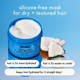 Amika Hydro Rush Intense Moisture Mask 500ml texture close-up